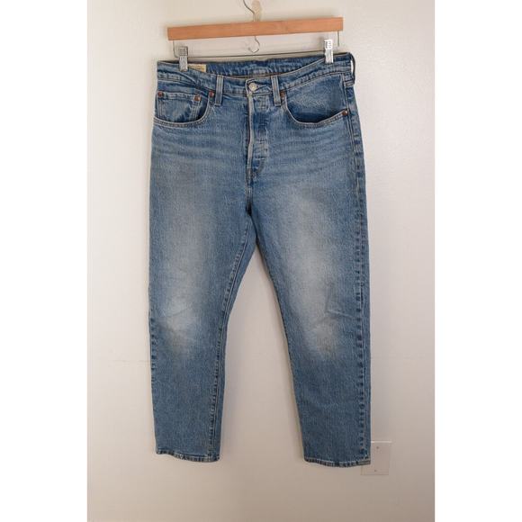 Levi’s Premium 501 Women's Jeans Size 30x30 Button Fly Original Fit Blue Denim - Picture 1 of 6